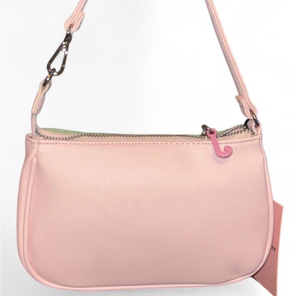 Juicy Couture Green and Pink Embroidered small shoulder bag & Zip Wallet Set - Picture 3 of 9